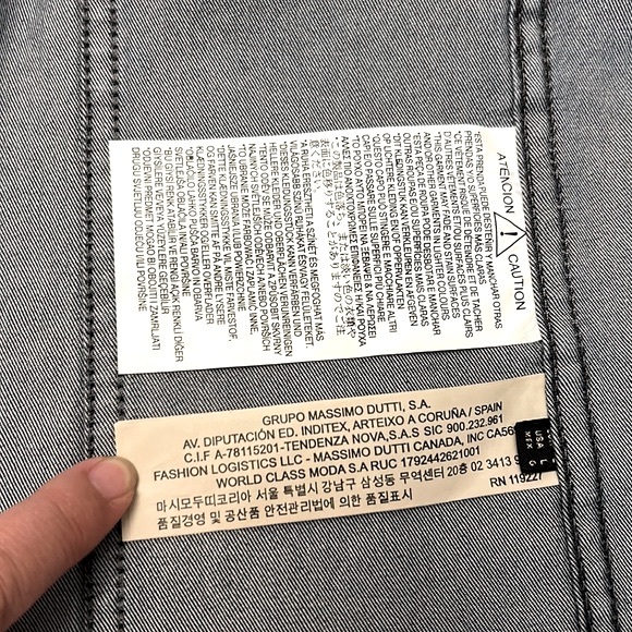 NWT Massimo Dutti Dark Denim Long Jacket - Picture 10 of 14